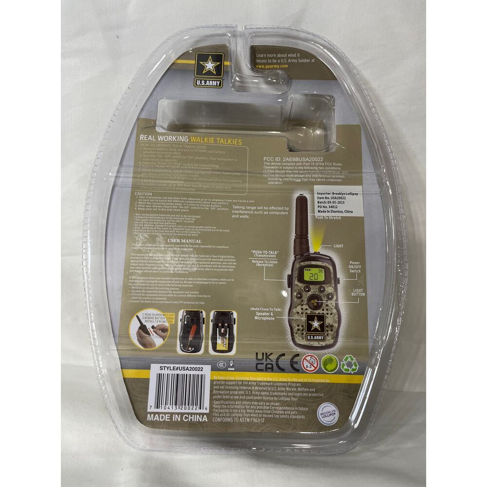 Brand new U.S. Army Walkie Talkies